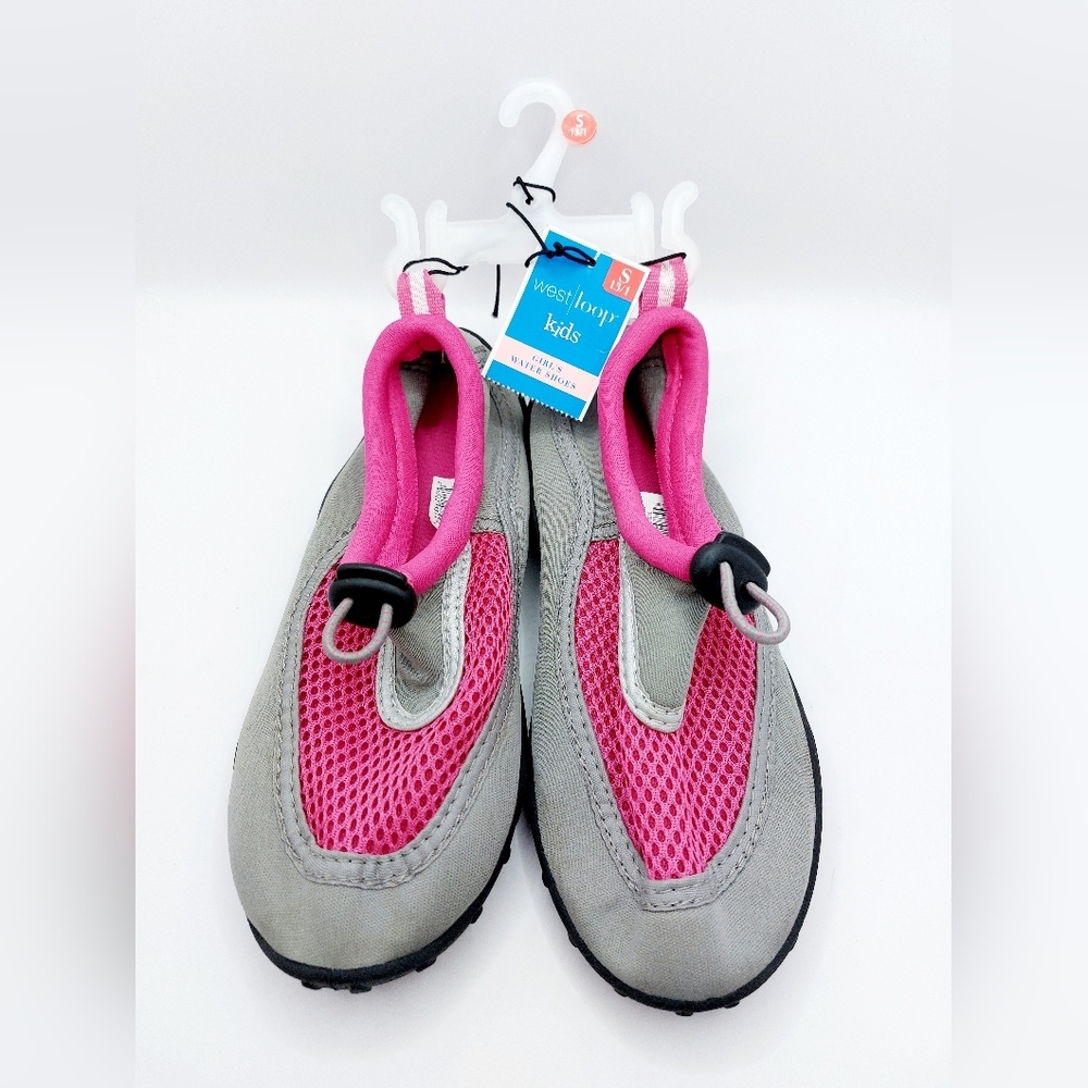 West Loop Girls Water Shoes, Size‎ 13/1 Gray/Pink